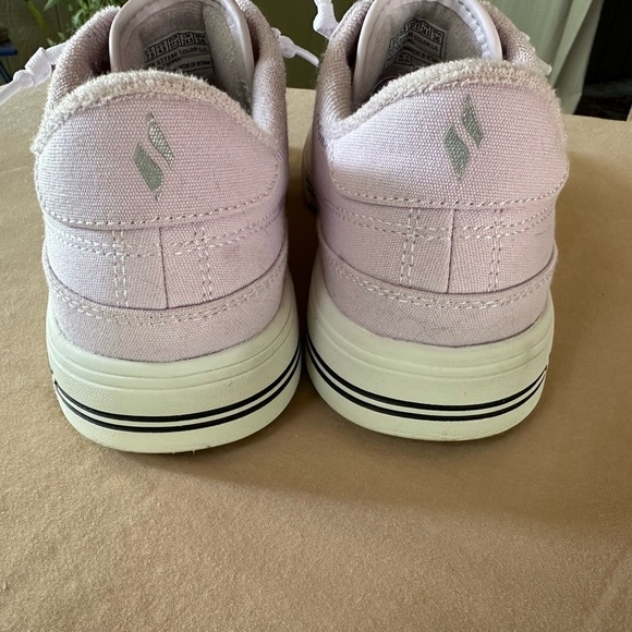 Pink Skechers Arch Fit Arcade Tennis Shoes - Picture 9 of 12